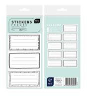 Opakowanie Naklejki na zeszyty Ramki 9 sztuk 12 blistrów