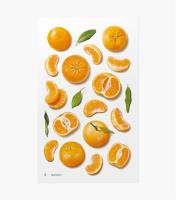 Opakowanie Naklejki ozdobne owoce - Mandarynki
