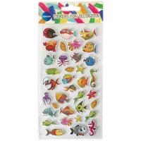 Opakowanie Naklejki ozdobne przestrzenne 23x30mm mix