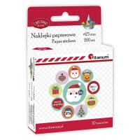 Opakowanie Naklejki papierowe na taśmie Boże Narodzenie