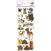 Opakowanie Naklejki papierowe psy