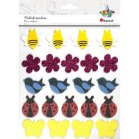 Opakowanie Naklejki piankowe brokatowe mix 22szt.