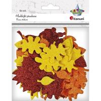 Opakowanie Naklejki piankowe liście mix 60szt.