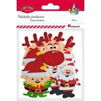 Opakowanie Naklejki piankowe mikołaje, renifery, elfy 40szt