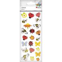 Opakowanie Naklejki piankowo-papierowe 3D owady mix 23szt.