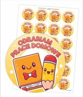 Opakowanie Naklejki pochwały - Odrabiam prace domowe 24szt