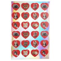 Naklejki serca z kotami. Wydawca: ARPEX. SmakLiter.pl Opakowanie Naklejki serca z kotami