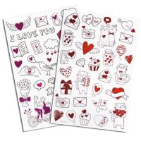 Opakowanie Naklejki serduszka na wesoło