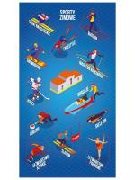 Opakowanie Naklejki Sporty zimowe