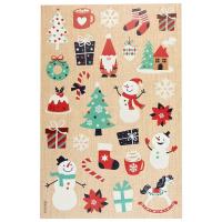 Opakowanie Naklejki świąteczne kraftowe