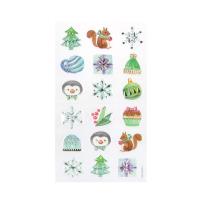 Opakowanie Naklejki świąteczne pastelowe