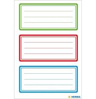 Opakowanie Naklejki szkolne ramki 3 kolory 18szt