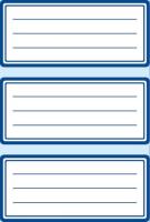 Opakowanie Naklejki szkolne ramki granatowe 18szt