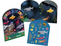 Naklejki wielokrotnego użytku podwodny świat. Wydawca: Floss & Rock. SmakLiter.pl Opakowanie Naklejki wielokrotnego użytku podwodny świat