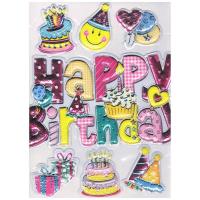 Naklejki wypukłe Birthday Girl. Wydawca: GoParty. SmakLiter.pl Opakowanie Naklejki wypukłe Birthday Girl