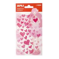 Opakowanie Naklejki wypukłe seca z brokatem