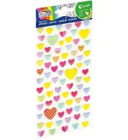 Opakowanie Naklejki wypukłe serca kolorowe GR-NP150 FIORELLO