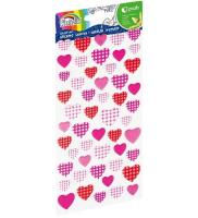 Opakowanie Naklejki wypukłe serca w kratkę GR-NP148 FIORELLO