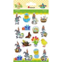 Opakowanie Naklejki wypukłe Wielkanoc 17szt