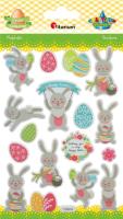 Opakowanie Naklejki wypukłe Wielkanoc 17szt