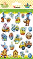 Opakowanie Naklejki wypukłe Wielkanoc 21szt