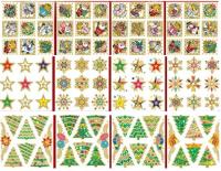 Opakowanie Naklejki z brokatem 11,5x11,5cm MIX