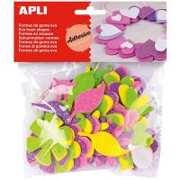 Opakowanie Naklejki z brokatem kwiaty 48szt