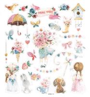 Opakowanie Naklejki z brokatem marisella & me 28szt