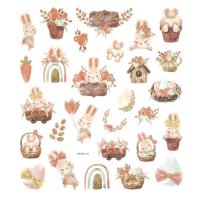 Opakowanie Naklejki z brokatem sielska Wielkanoc 28 szt.