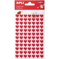 Opakowanie Naklejki z filcu czerwone serca 84szt