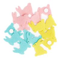 Opakowanie Naklejki z filcu króliczki 4cm 15 szt.