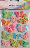 Opakowanie Naklejki z filcu motyle 13szt