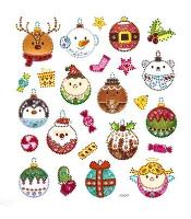 Naklejki z kryształkami bombki 25szt. Wydawca: Dalprint. SmakLiter.pl Opakowanie Naklejki z kryształkami bombki 25szt