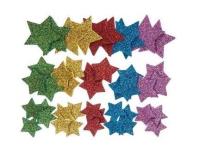Naklejki z pianki brokat gwiazdki 45szt. Wydawca: Dalprint. SmakLiter.pl Opakowanie Naklejki z pianki brokat gwiazdki 45szt
