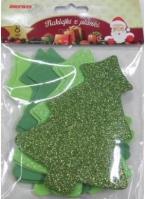 Opakowanie Naklejki z pianki brokatowe Chonki