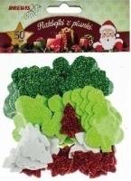 Opakowanie Naklejki z pianki choinki 50szt