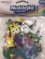 Opakowanie Naklejki z pianki dżungla 24szt