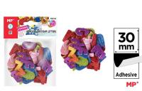 Opakowanie Naklejki z pianki literki brokat 30mm