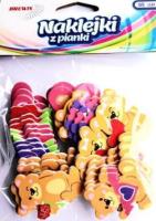 Naklejki z pianki Misie z sercem 36szt. Wydawca: Brewis. SmakLiter.pl Opakowanie Naklejki z pianki Misie z sercem 36szt