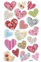 Opakowanie Naklejki z pianki serca 20szt.DPPI-003