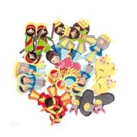 Naklejki z pianki szopka bożonarodzeniowa 36szt. Wydawca: Dalprint. SmakLiter.pl Opakowanie Naklejki z pianki szopka bożonarodzeniowa 36szt