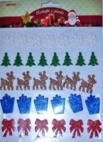 Opakowanie Naklejki z pianki z brokatem 33szt