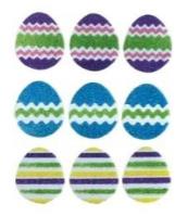 Opakowanie Naklejki z pianki z brokatem