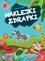 Naklejki zdrapki. Zwierzęta. Autor:   Praca zbiorowa. SmakLiter.pl Okładka książki Naklejki zdrapki. Zwierzęta