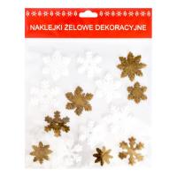 Opakowanie Naklejki żelowe Śnieżynki