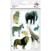 Opakowanie Naklejki żelowe Zoo 7szt.