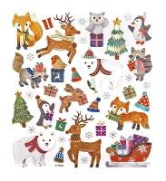 Naklejki zimowe zwierzaki 38szt. Wydawca: Dalprint. SmakLiter.pl Opakowanie Naklejki zimowe zwierzaki 38szt