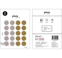 Opakowanie Naklejki Złoto Srebrne 15mm 3 ark.