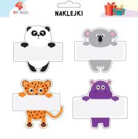 Naklejki zwierzaki na szafkę i zeszyt 1. Wydawca: All4Kids. SmakLiter.pl Opakowanie Naklejki zwierzaki na szafkę i zeszyt 1