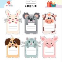 Naklejki zwierzaki na szafkę i zeszyt 2. Wydawca: All4Kids. SmakLiter.pl Opakowanie Naklejki zwierzaki na szafkę i zeszyt 2